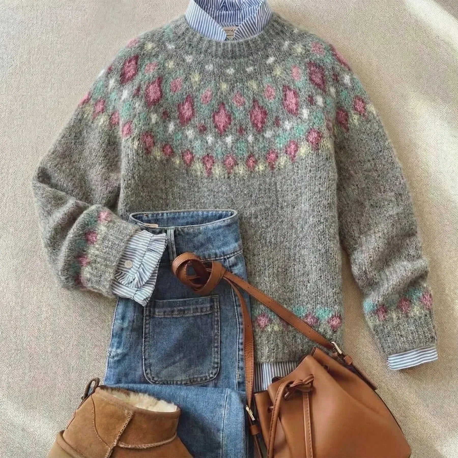 Rebecca™ | Schicker Vintage-Strickpullover