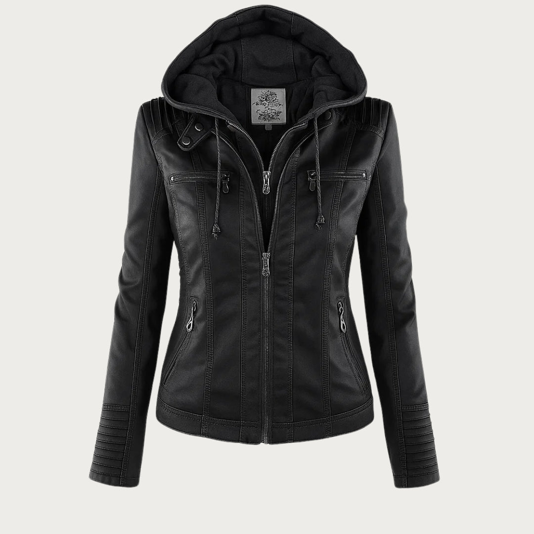 Flavia | Strapazierfähige und elegante Lederjacke