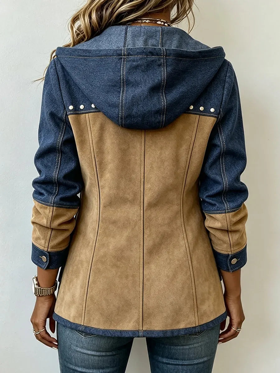 Lena – Patchwork-Jacke mit Kapuze