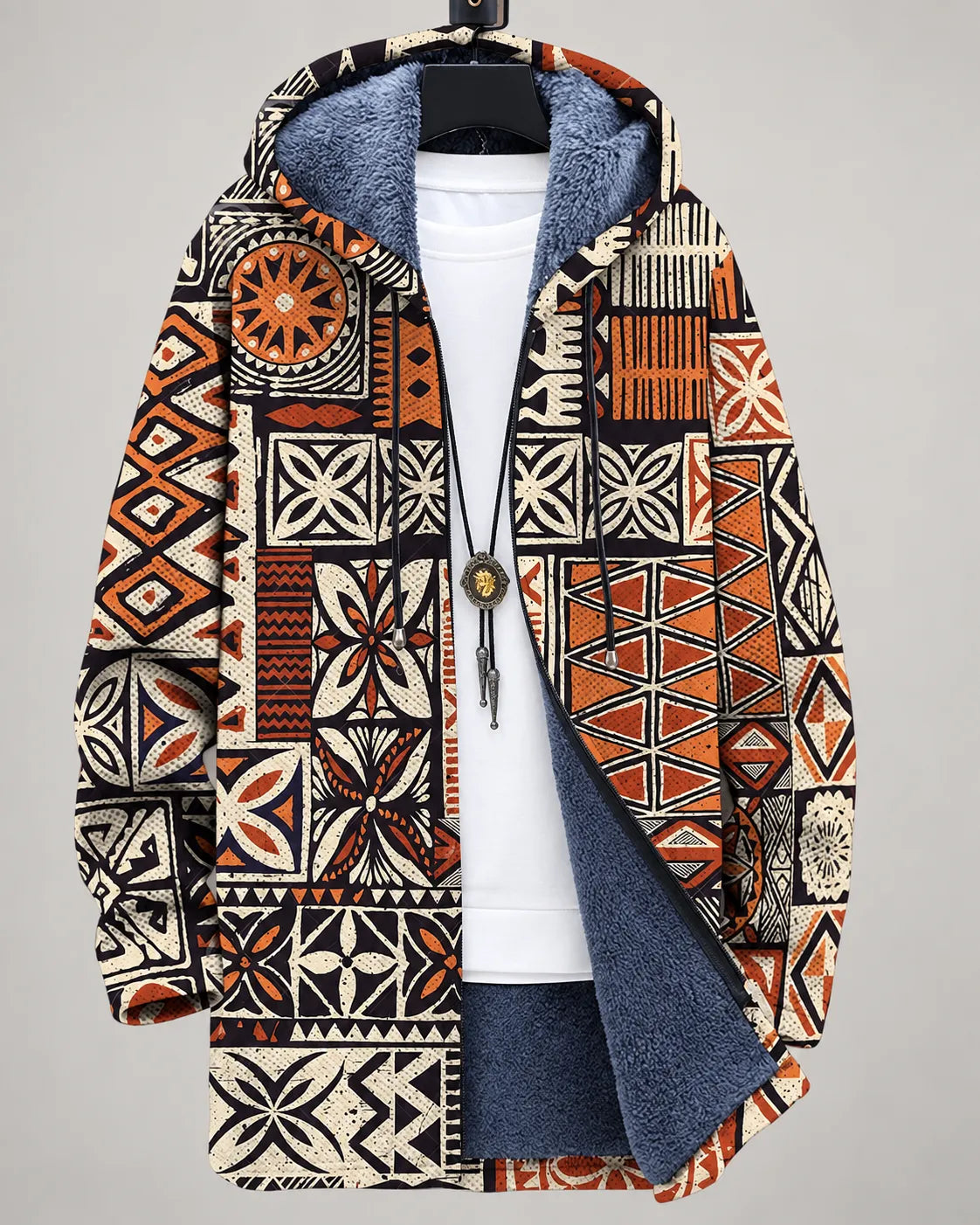 Celeste | Kapuzenjacke mit Ozean-Kunstdruck