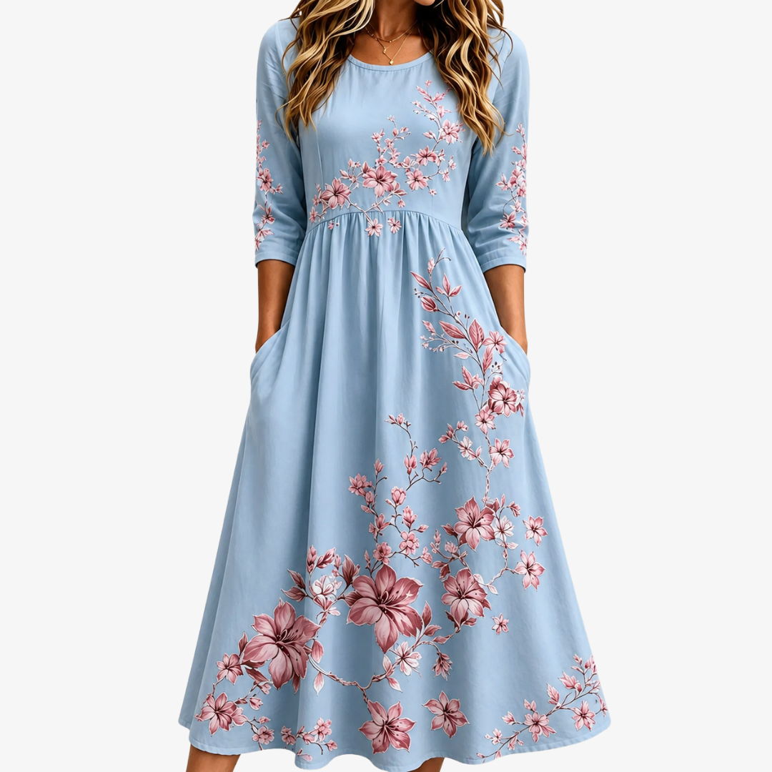 Himmelblüten Wochenend-Midikleid