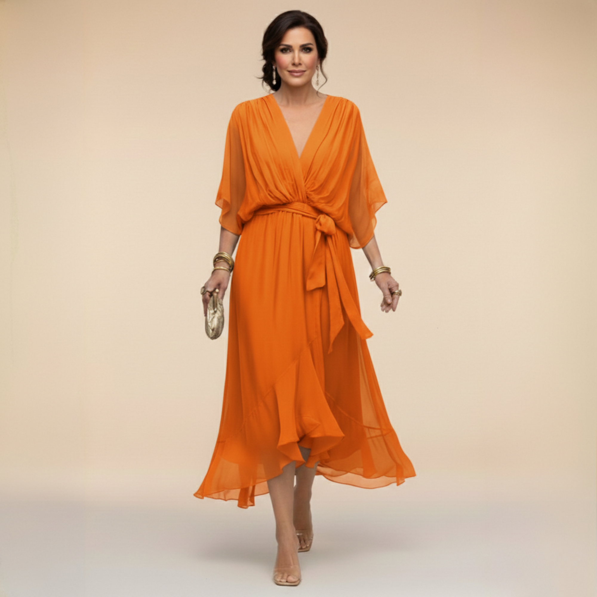 Verity | Midikleid mit V-Ausschnitt