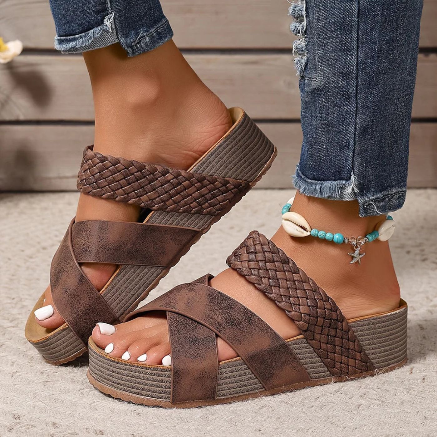 Abigail™ – Orthopädische Sandalen mit Lederriemen