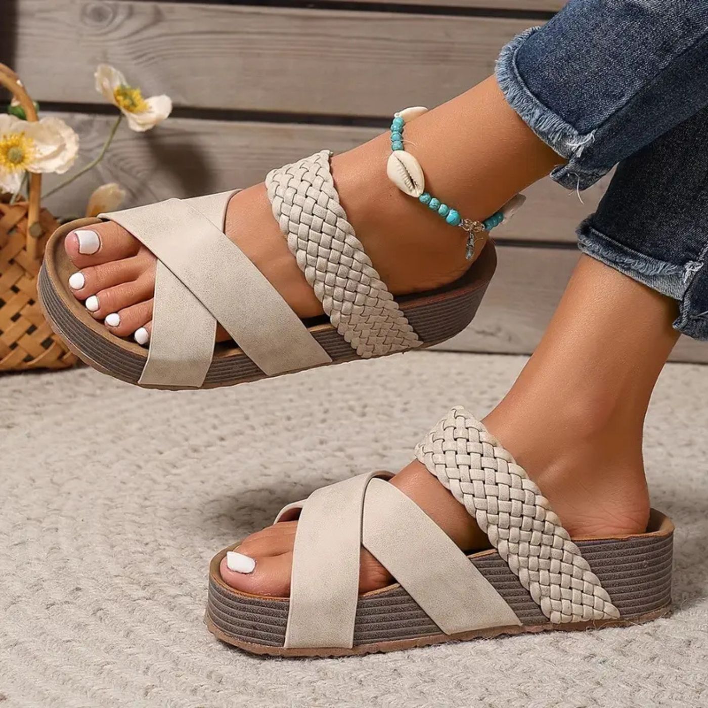 Abigail™ – Orthopädische Sandalen mit Lederriemen