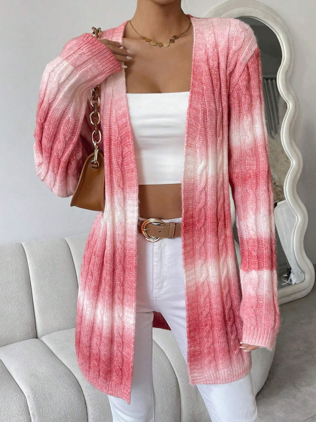 Lange Cardigan – Weiche Strickcardigan mit offener Front
