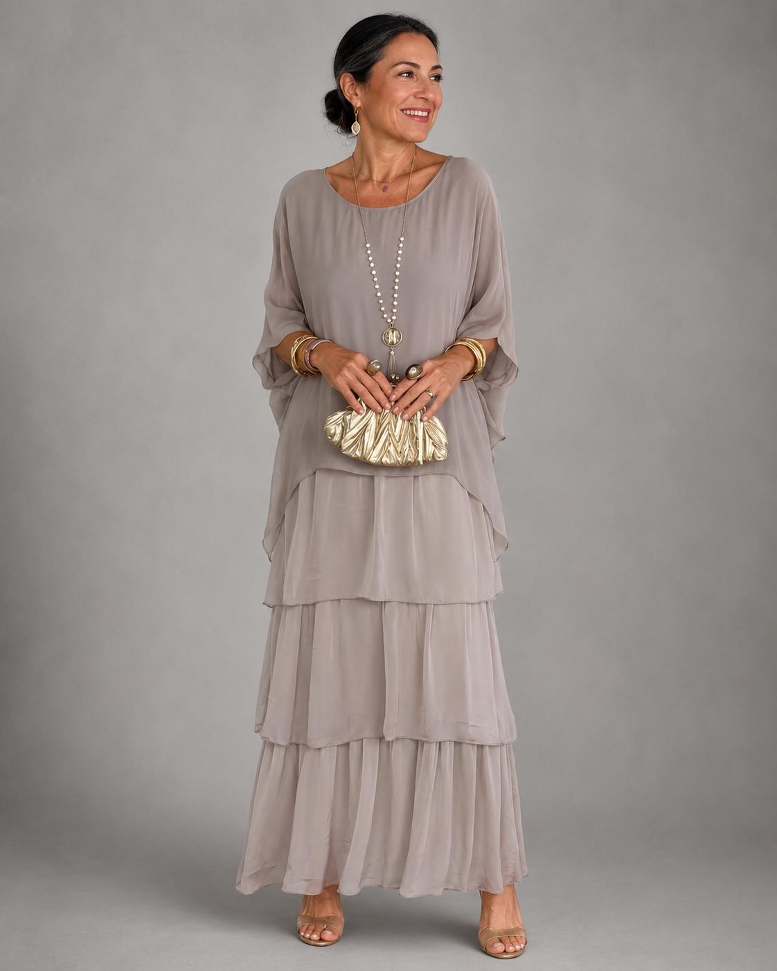 Elspeth | Fließendes Maxikleid