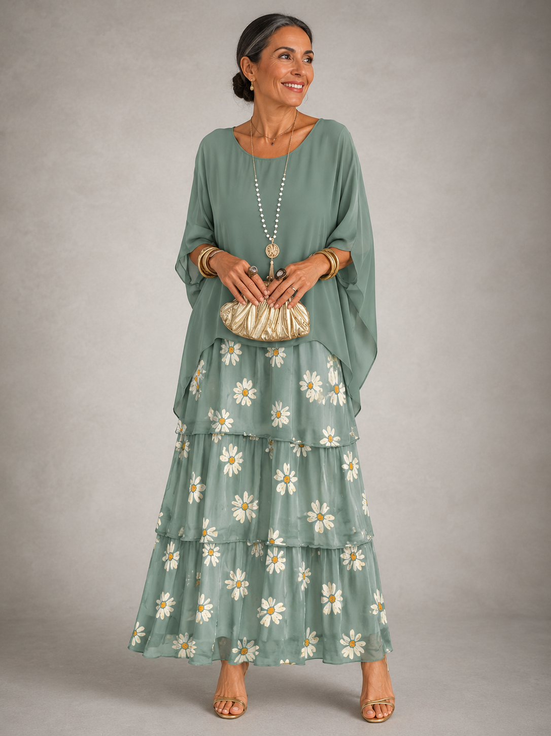 Elspeth | Fließendes Maxikleid