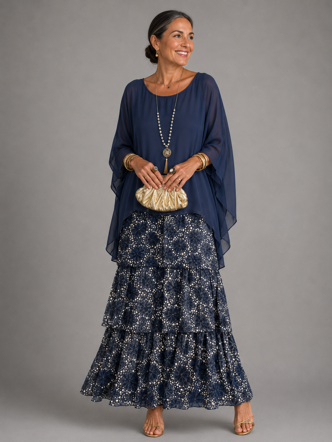 Elspeth | Fließendes Maxikleid