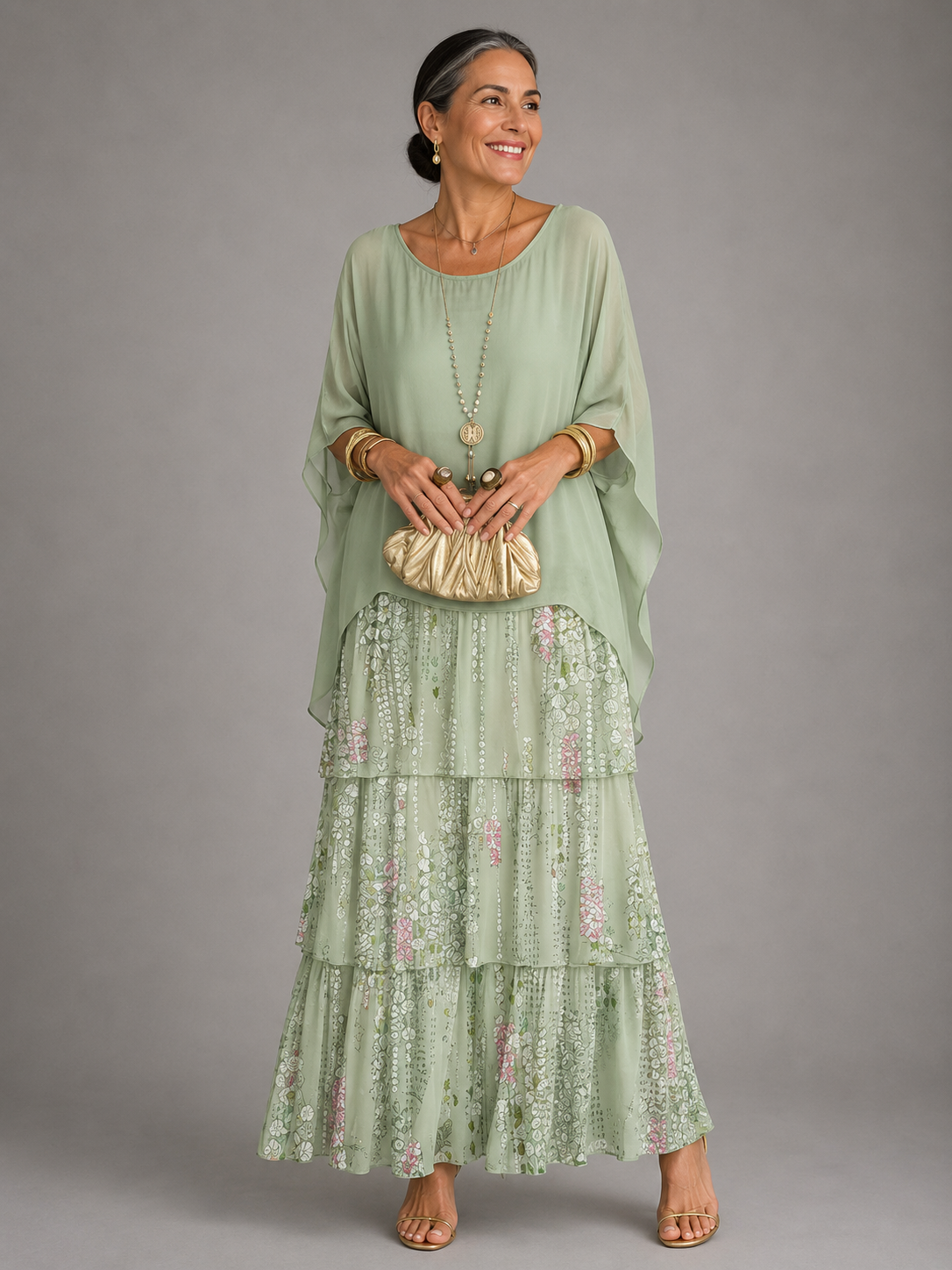 Elspeth | Fließendes Maxikleid