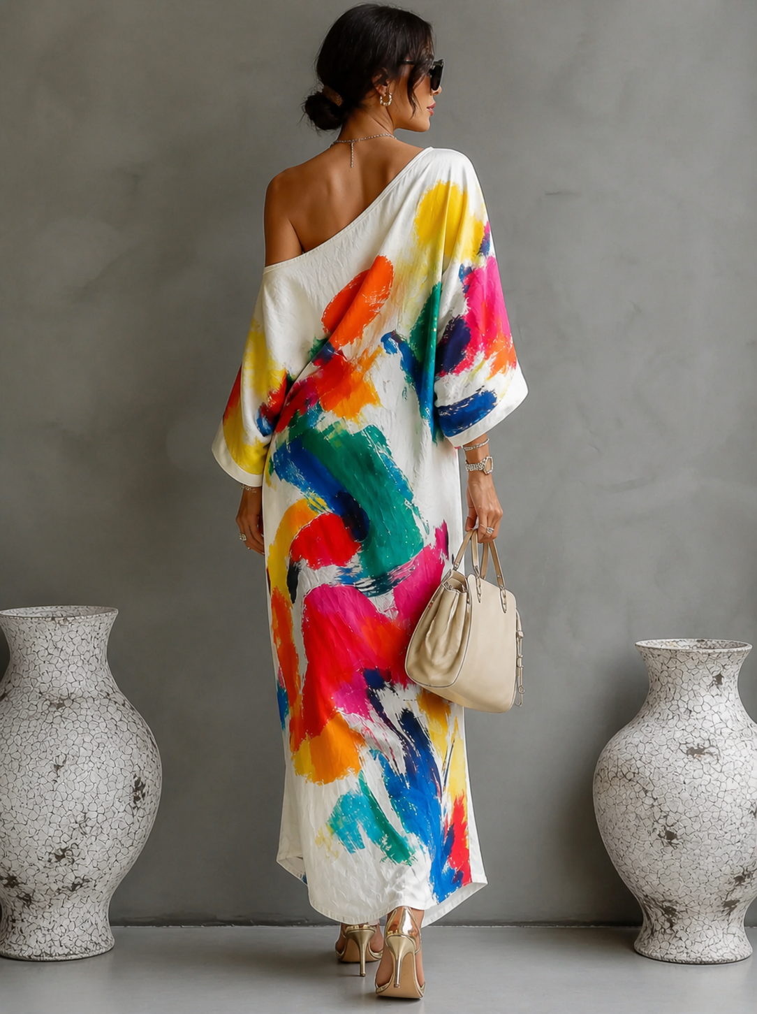 Elizabeth | Ein-Schulter-Maxikleid