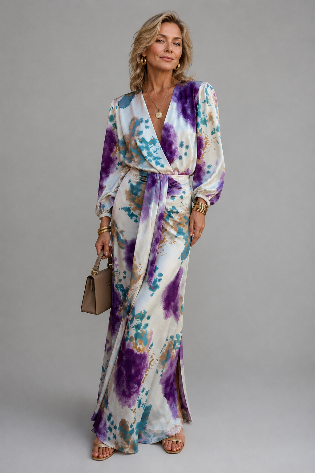 Francine | Batik-Set mit Maxirock und Oberteil