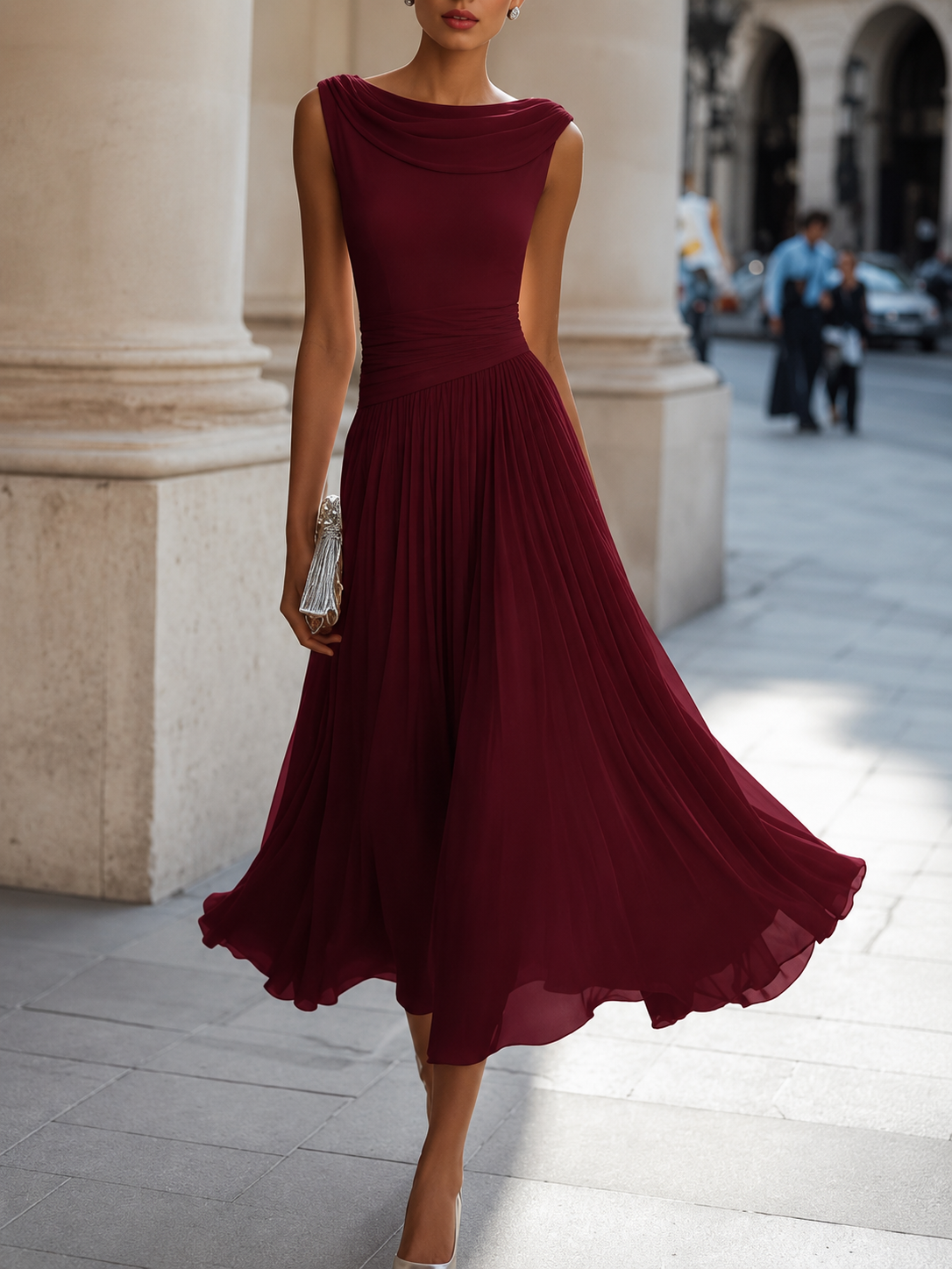 Cadence | Plissiertes Midikleid