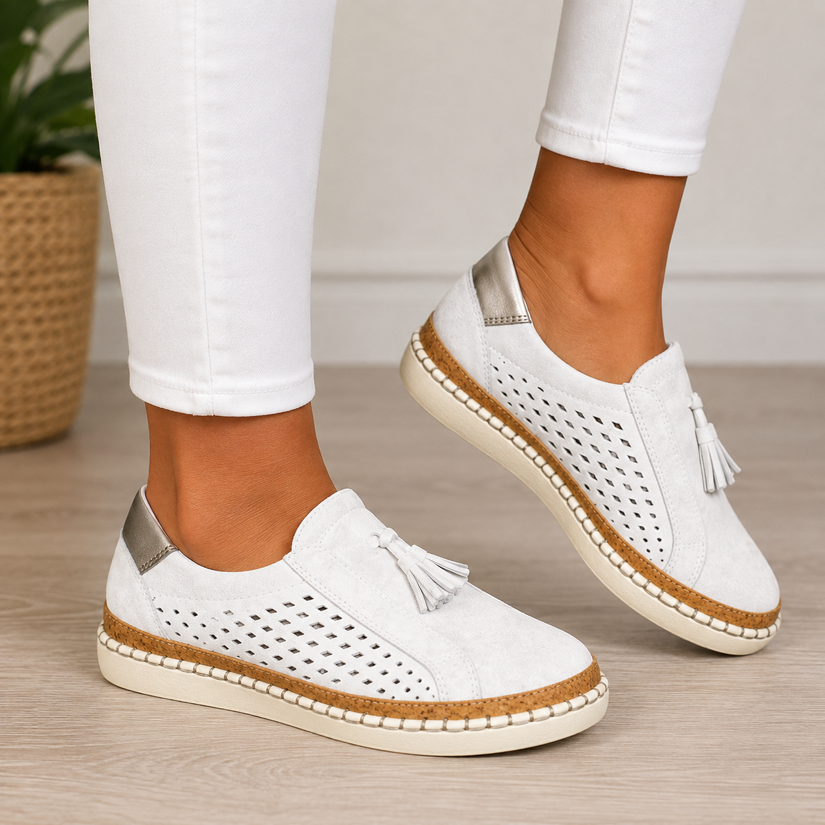 Annie | Gepolsterte Leder-Loafer
