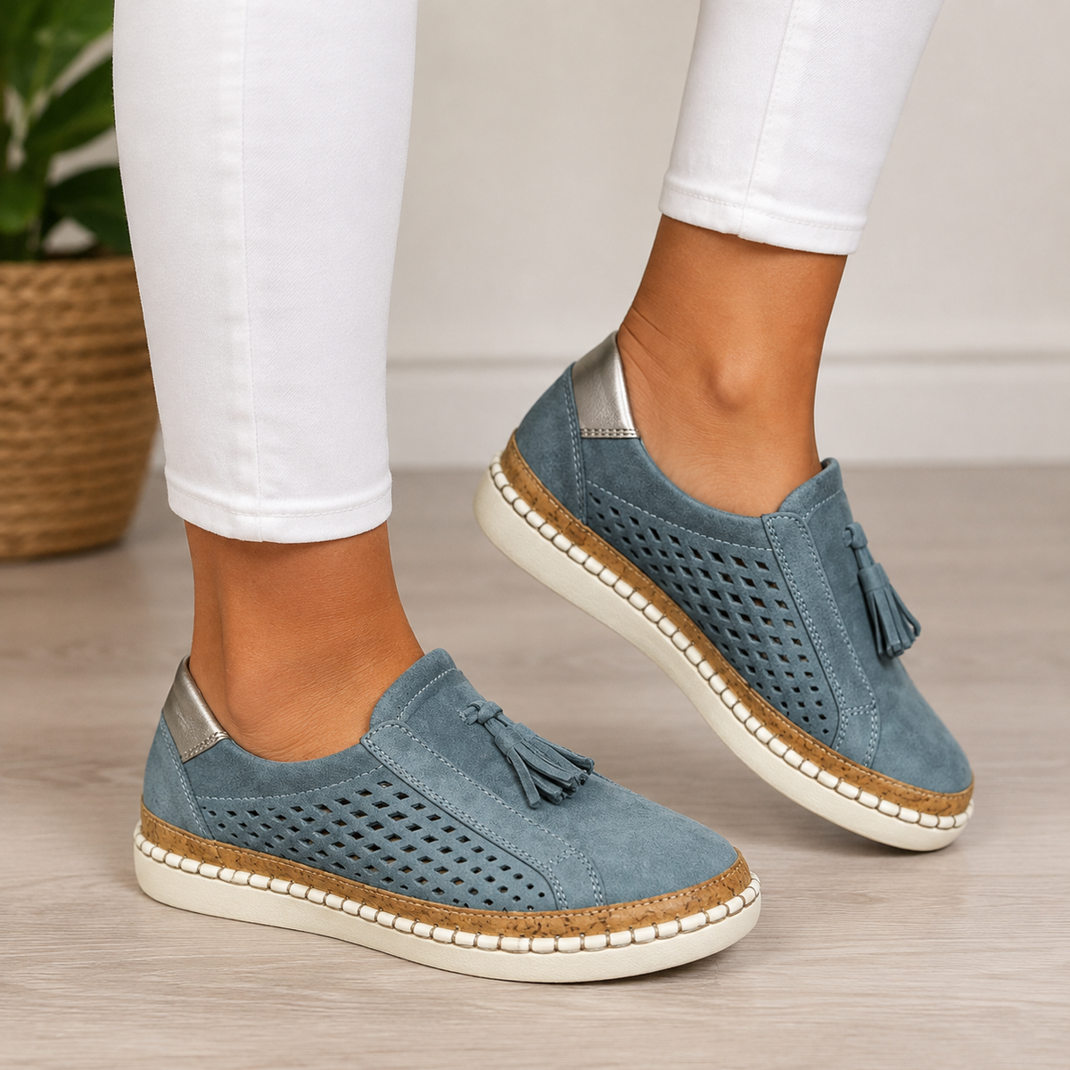 Annie | Gepolsterte Leder-Loafer