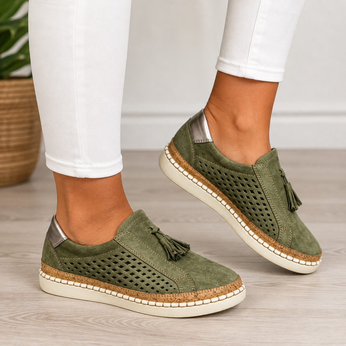 Annie | Gepolsterte Leder-Loafer