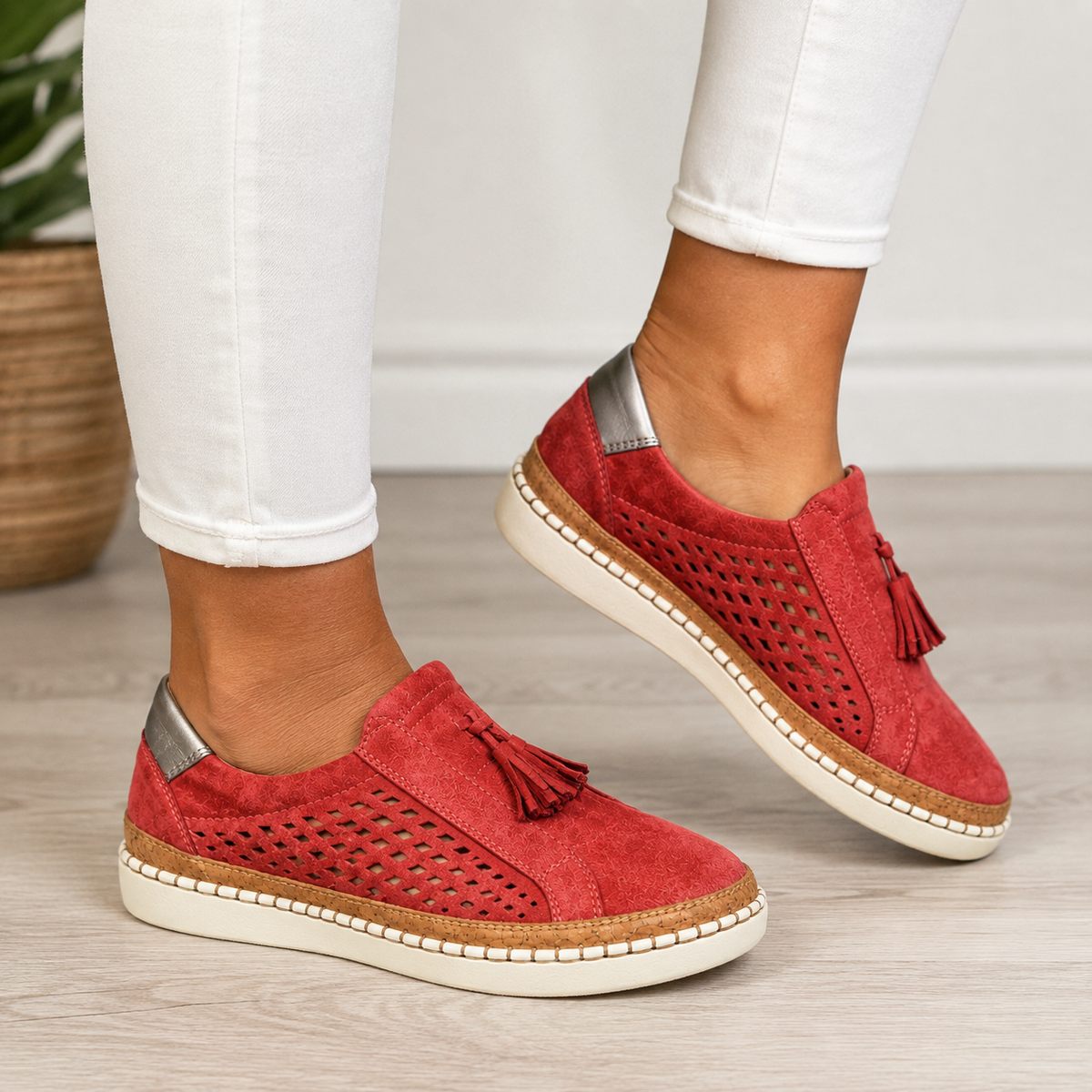 Annie | Gepolsterte Leder-Loafer
