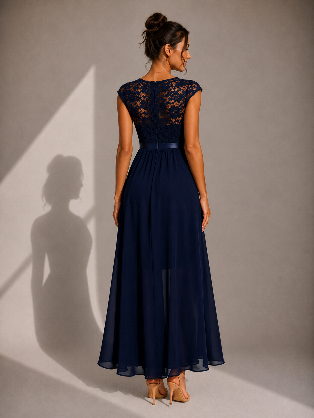 Fern | Maxikleid mit Spitzenoberteil