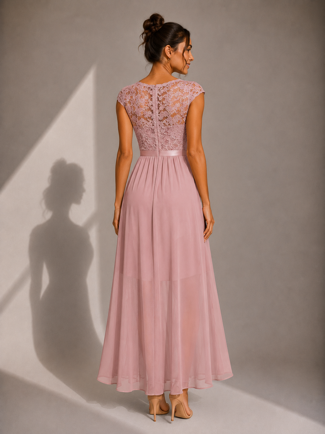 Fern | Maxikleid mit Spitzenoberteil