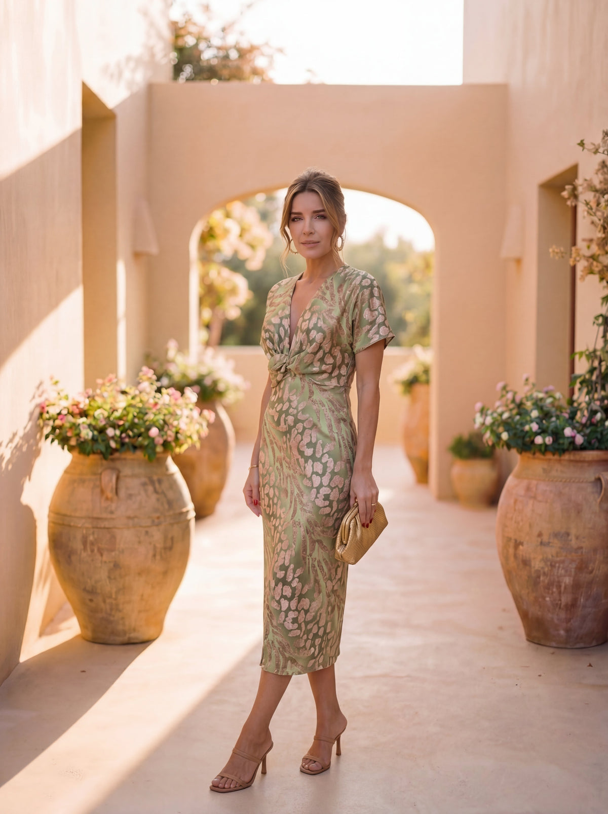 Carys | Midikleid mit Rüschenärmeln