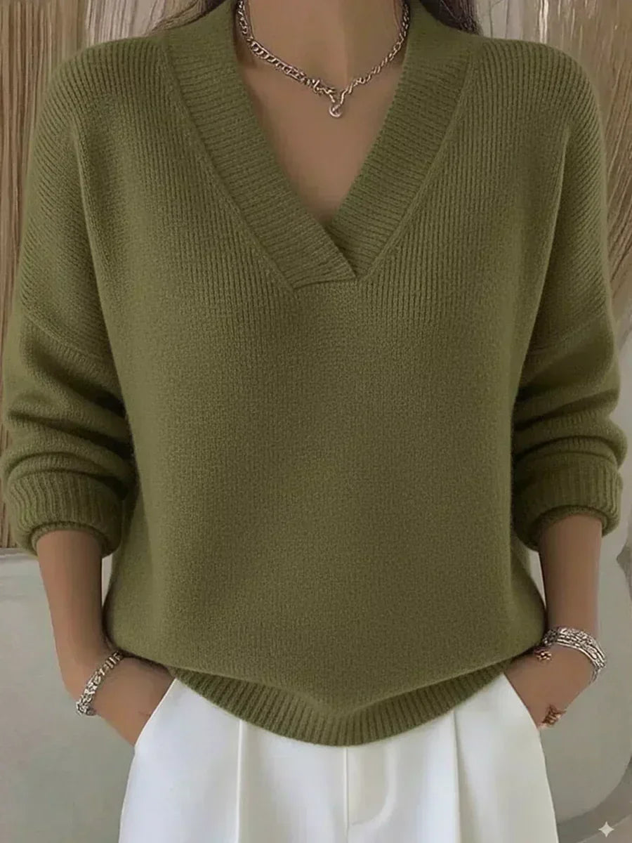 Violeta | Lockerer Pullover mit V-Ausschnitt