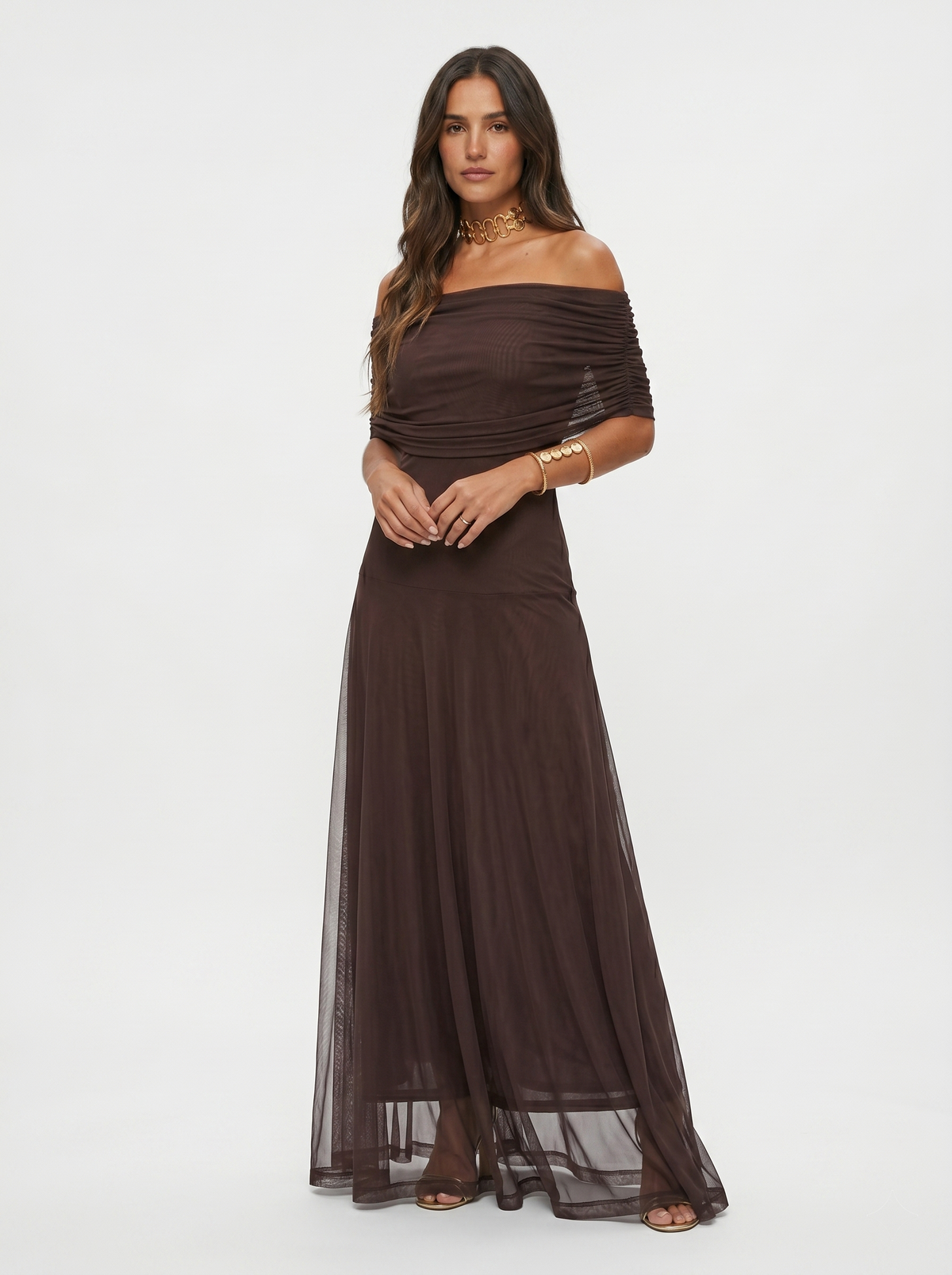 Thea | One-Shoulder-Maxikleid mit Print