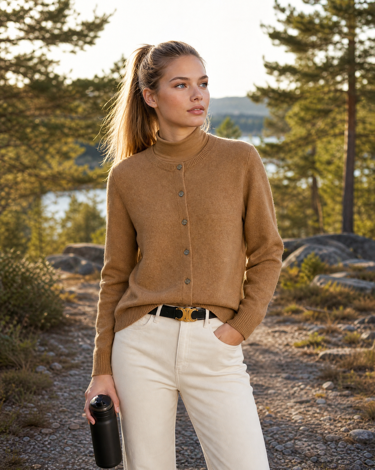 Weiche Cardigan mit Knöpfen