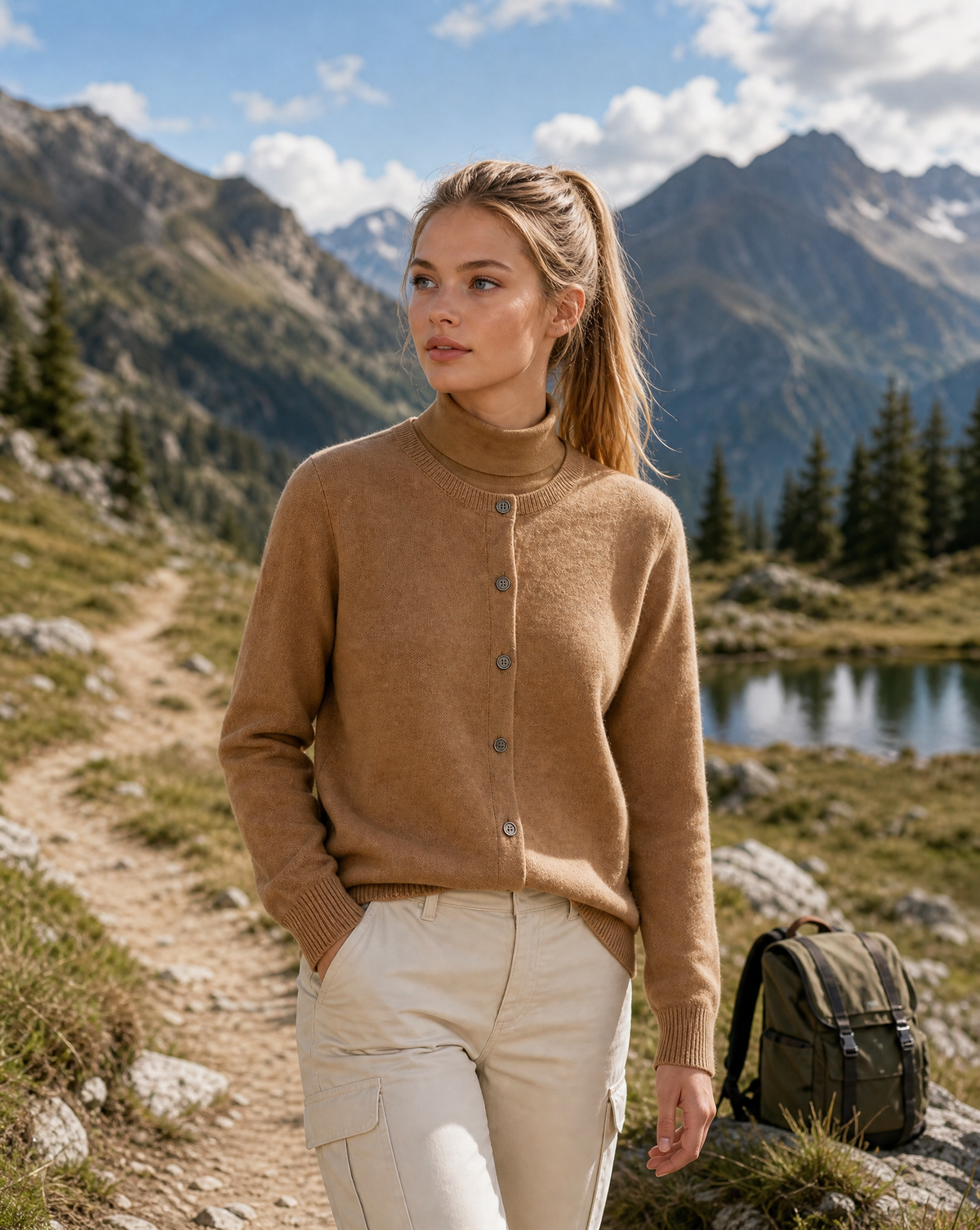 Weiche Cardigan mit Knöpfen