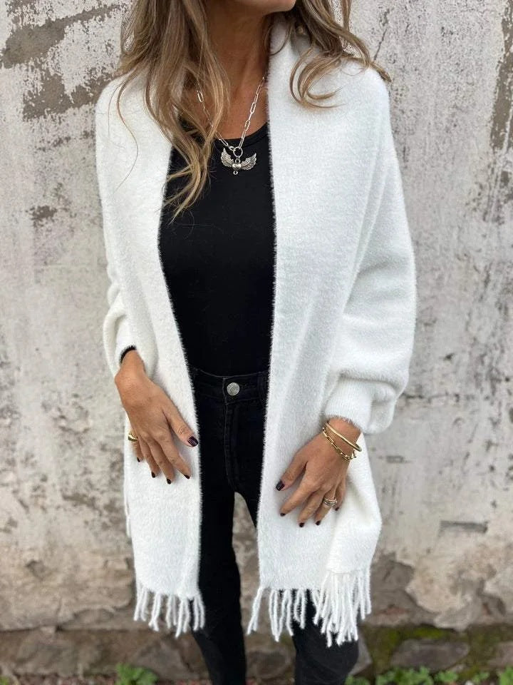 Lange warme Strickcardigan für Damen