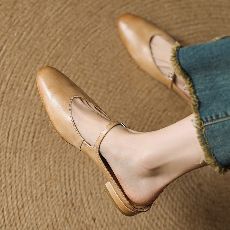 Merisa Pantoletten aus echtem Leder
