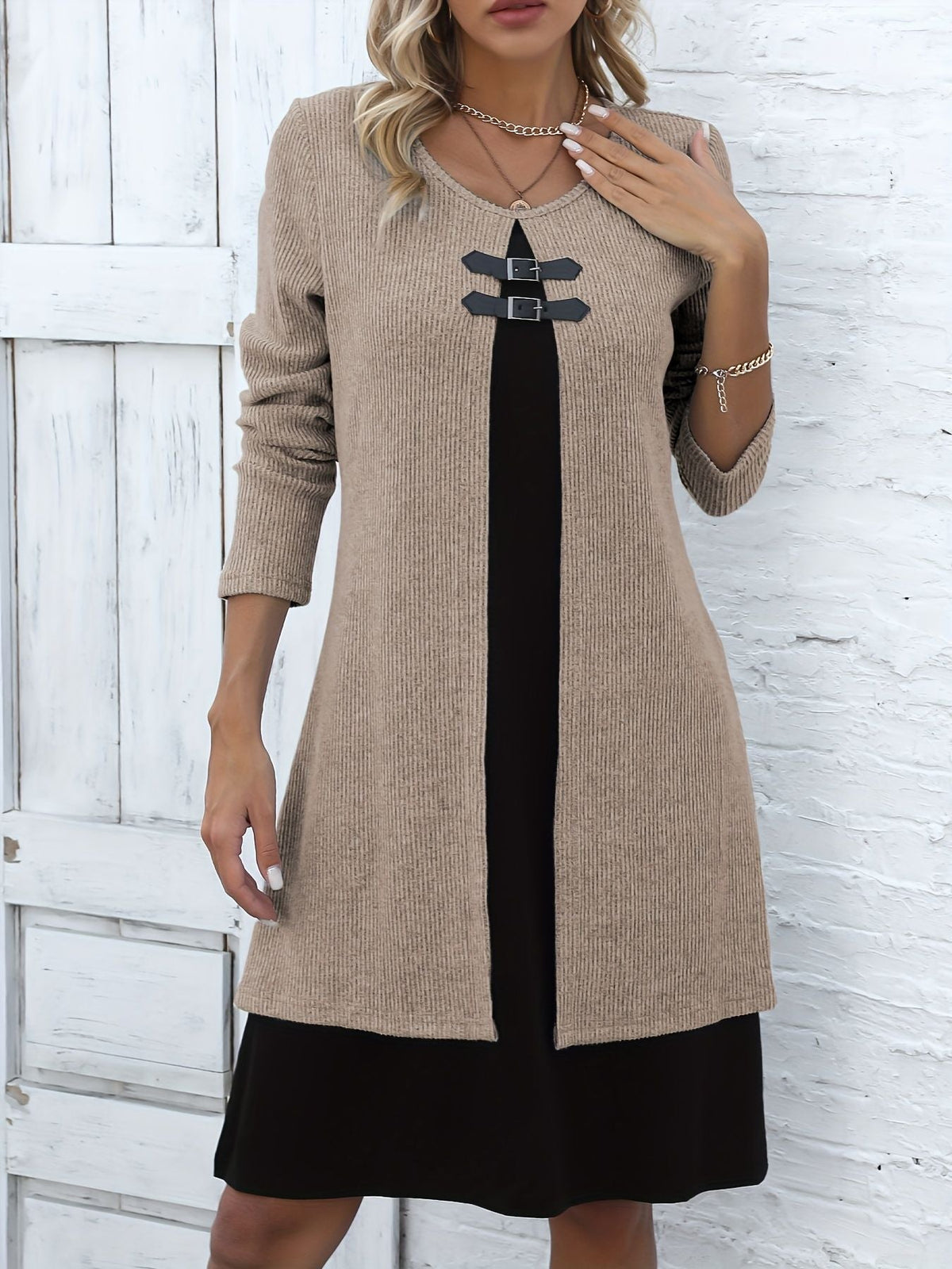 Amelia – A-Linien-Kleid im Lagenlook