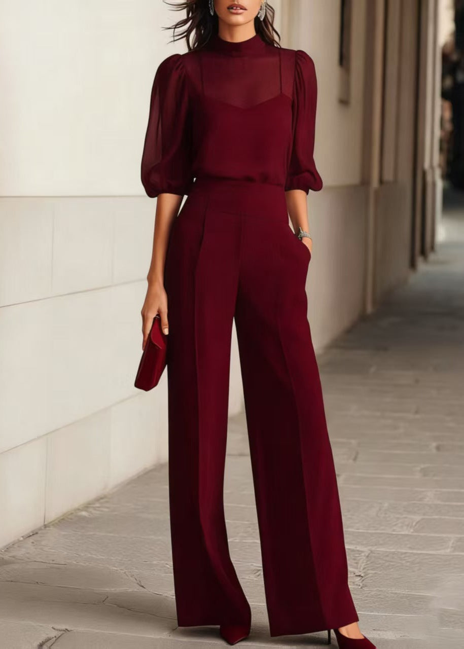Clarisa - Ensemble mit weiten Hosen