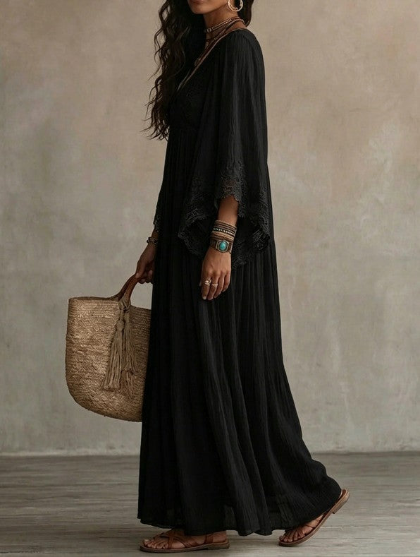 Elara – Luftiges Maxikleid im Boho-Stil
