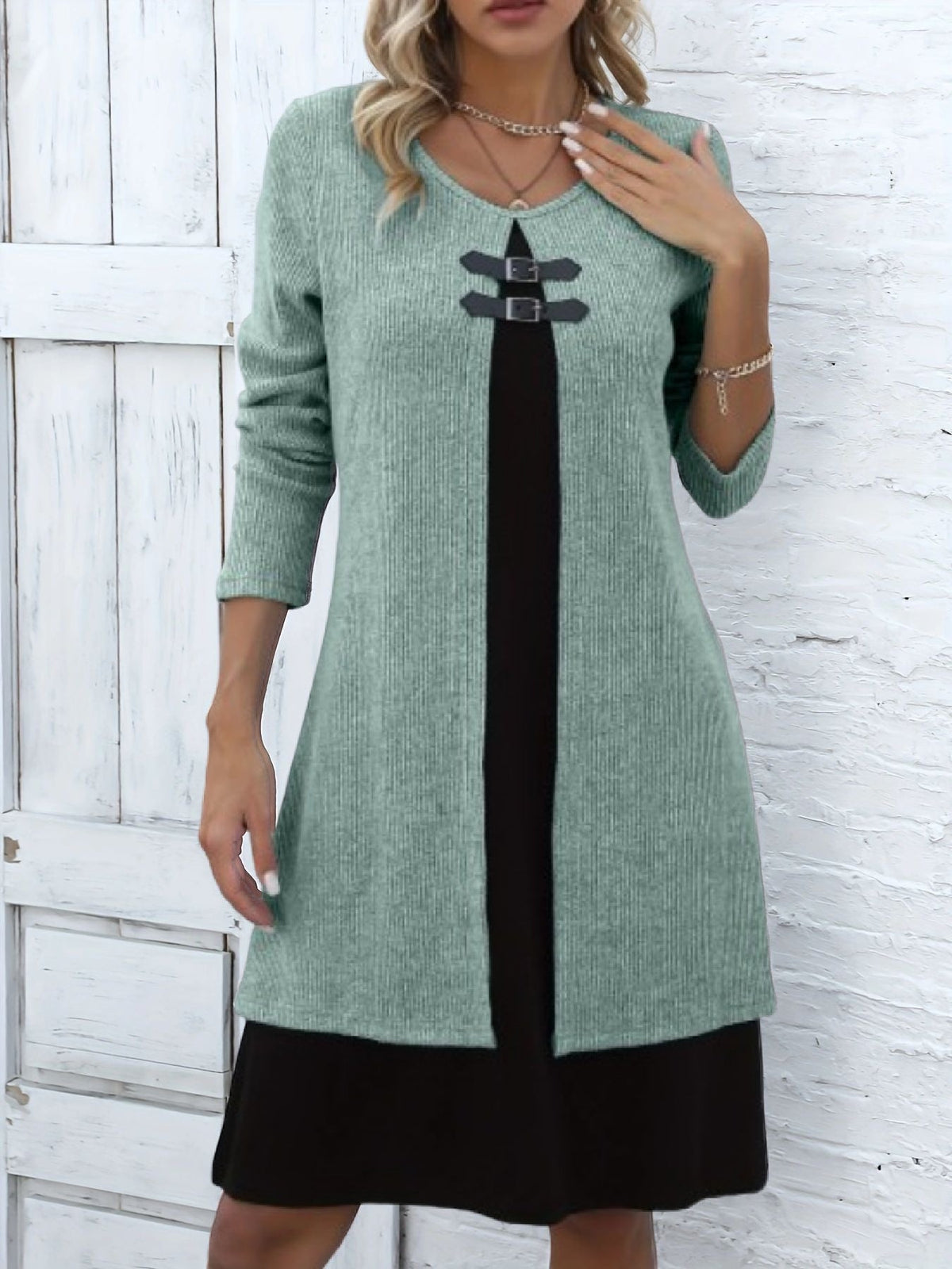 Amelia – A-Linien-Kleid im Lagenlook