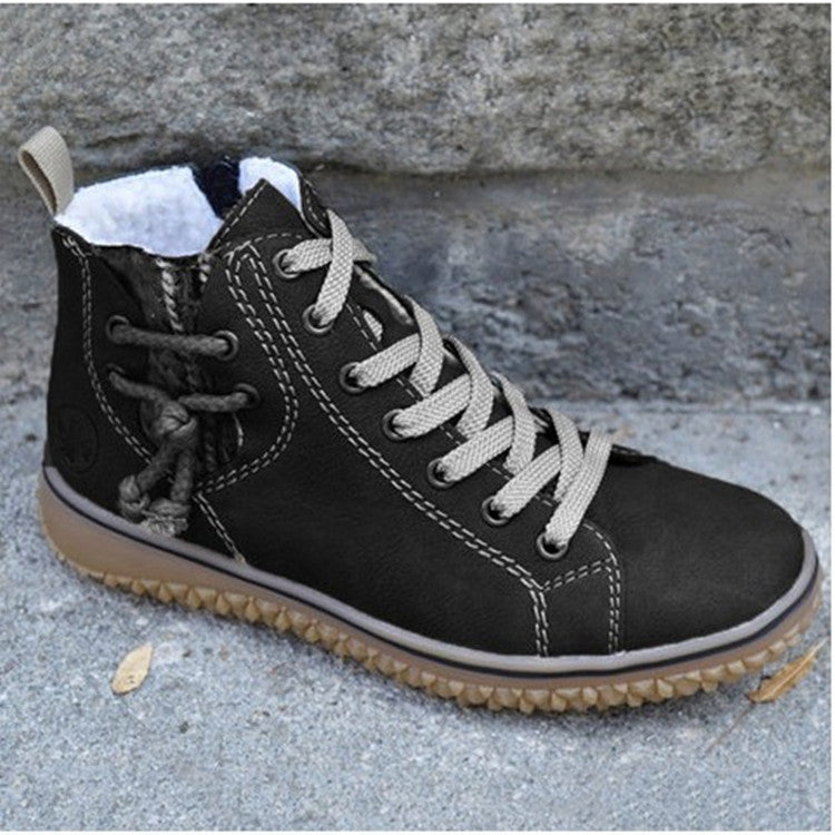 Elwira | Wasserdichte orthopädische Retro-Stiefeletten