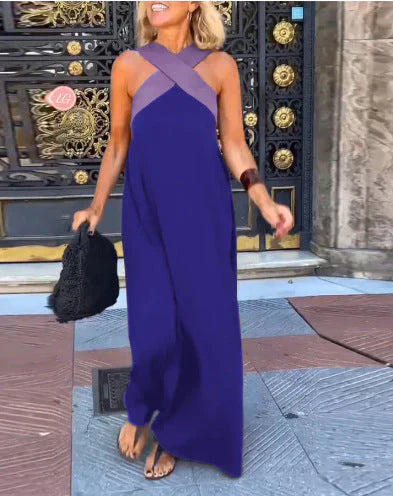Quirine™ | Maxikleid mit Überkreuzung vorne