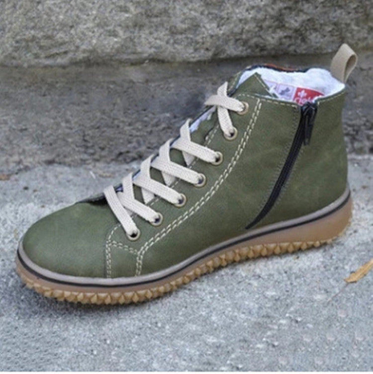 Elwira | Wasserdichte orthopädische Retro-Stiefeletten