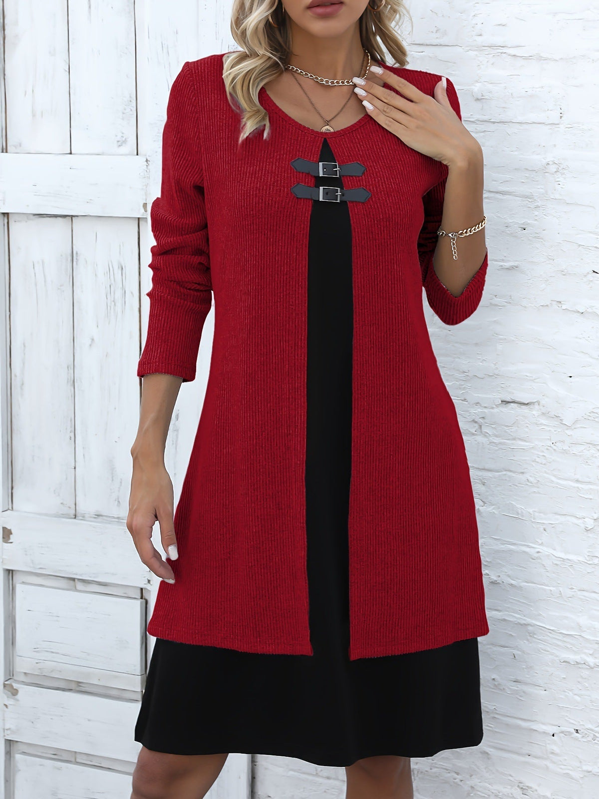 Amelia – A-Linien-Kleid im Lagenlook