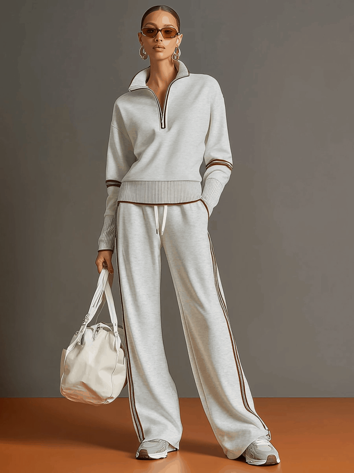 Marietta | Bluse und Hose mit weitem Bein