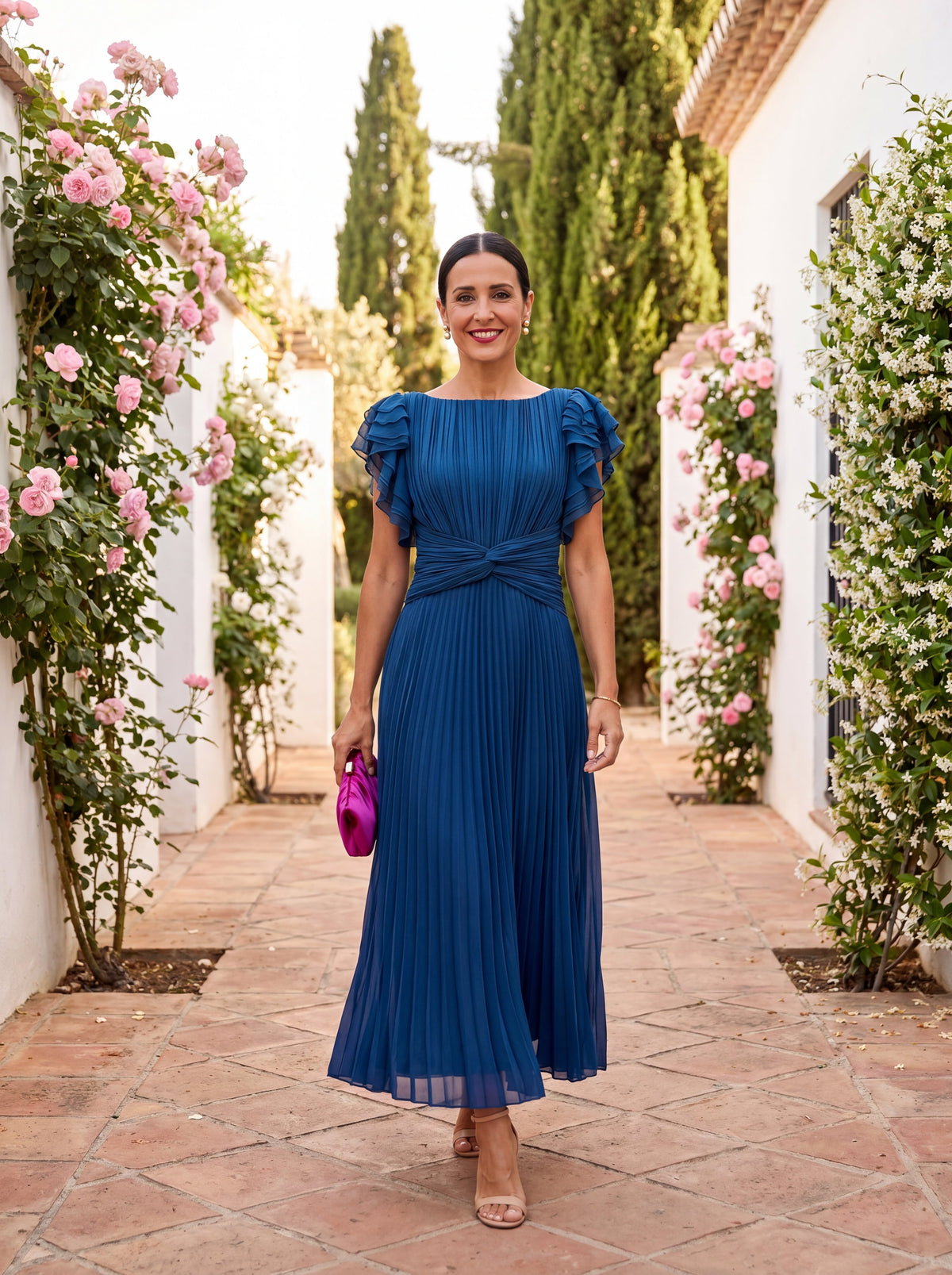 Hazel | Midikleid zum Binden vorne