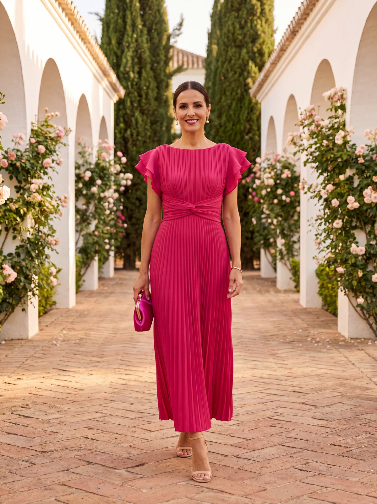 Hazel | Midikleid zum Binden vorne
