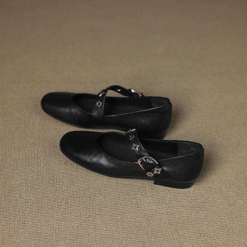Elda Ballerinas aus echtem Leder