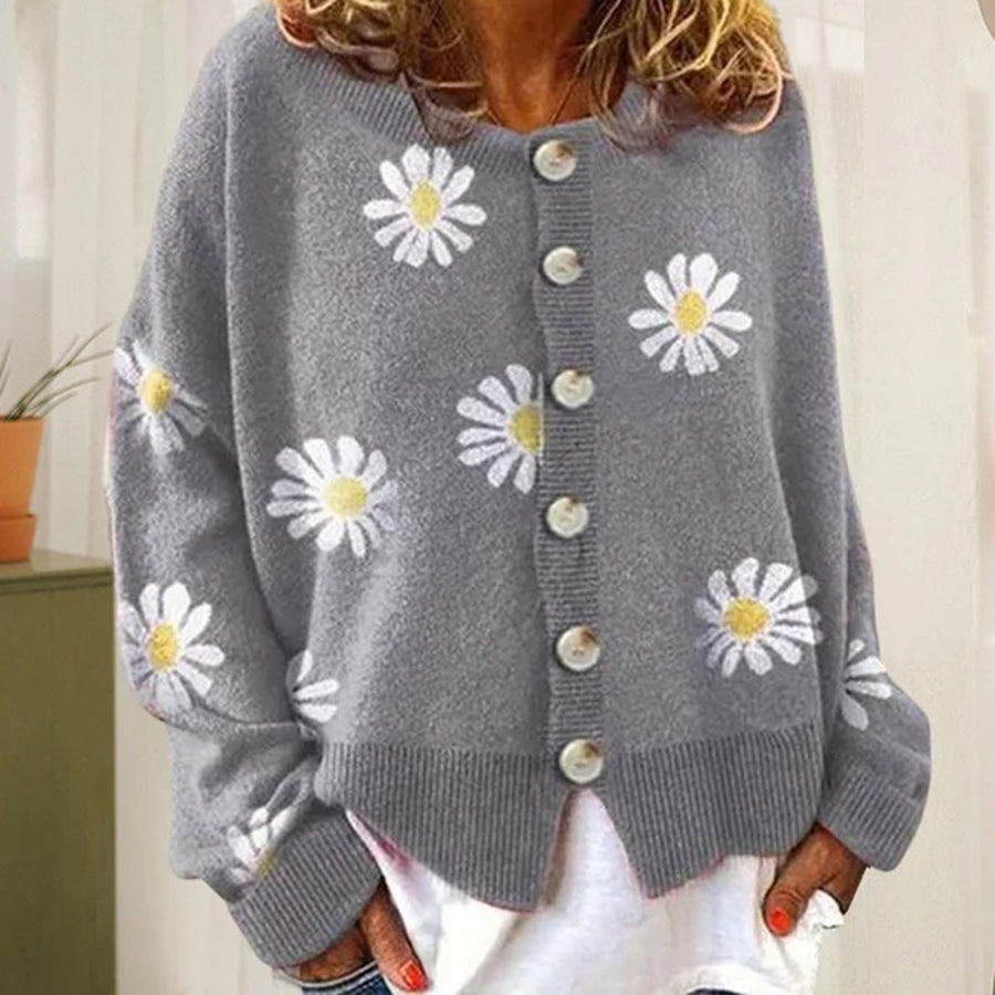 Cardigan mit Knöpfen – Klassischer Langarmstrick