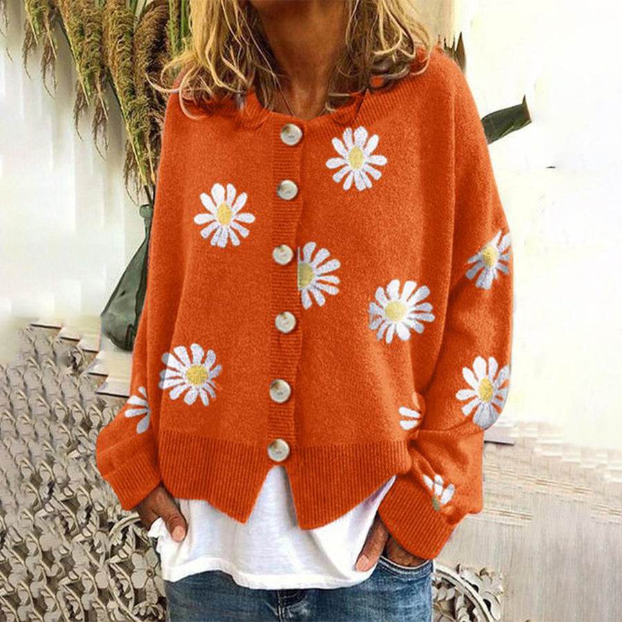 Cardigan mit Knöpfen – Klassischer Langarmstrick
