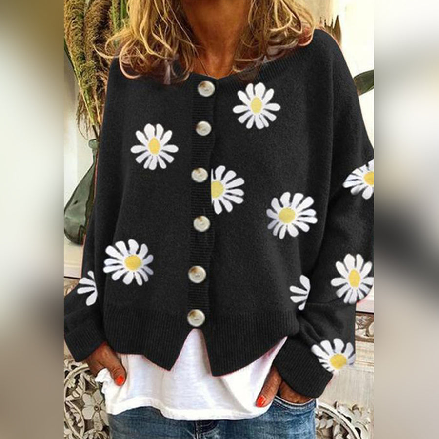 Cardigan mit Knöpfen – Klassischer Langarmstrick