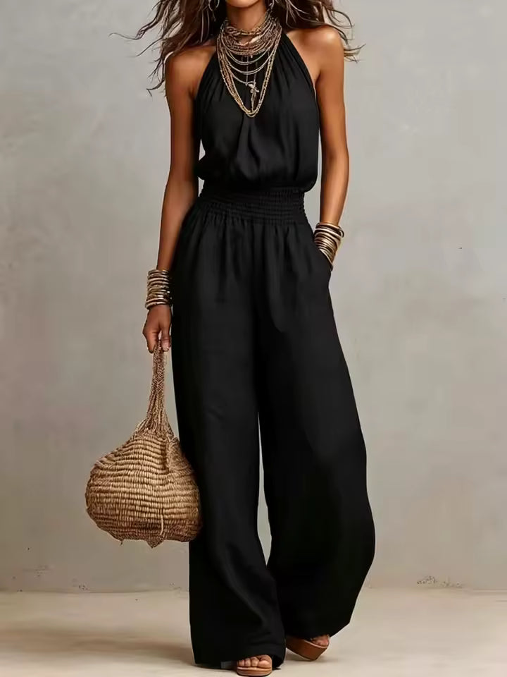 Valeria – Eleganter Jumpsuit mit weitem Bein