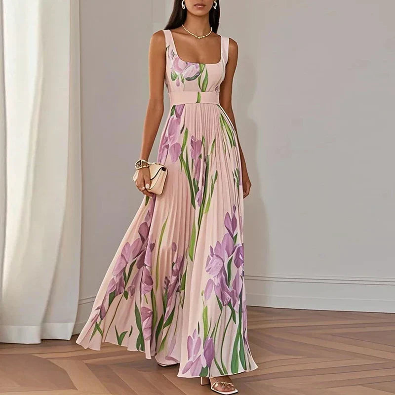 Cleodora | Maxikleid mit Blumenmuster