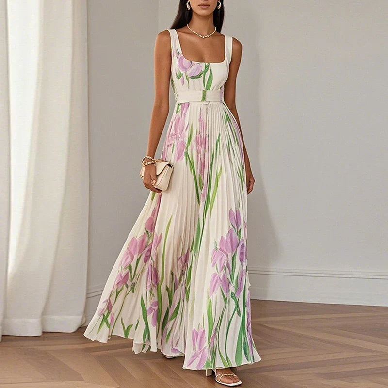 Cleodora | Maxikleid mit Blumenmuster
