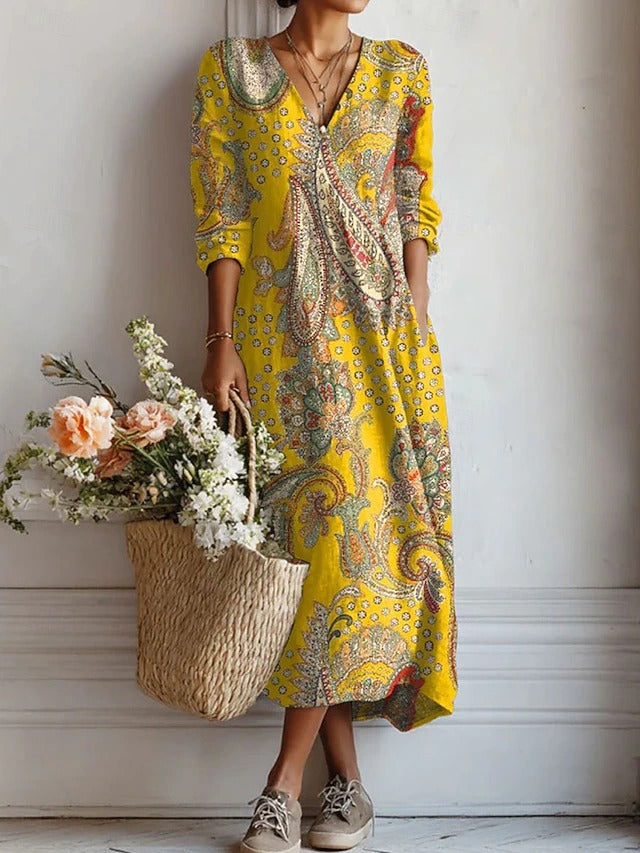Eva™ | Langes Boho-Kleid
