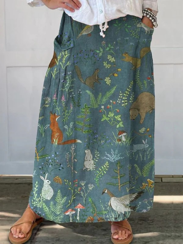 Rosil™ | Lässiger Retro-Rock mit Blumen- und Tiermotiv