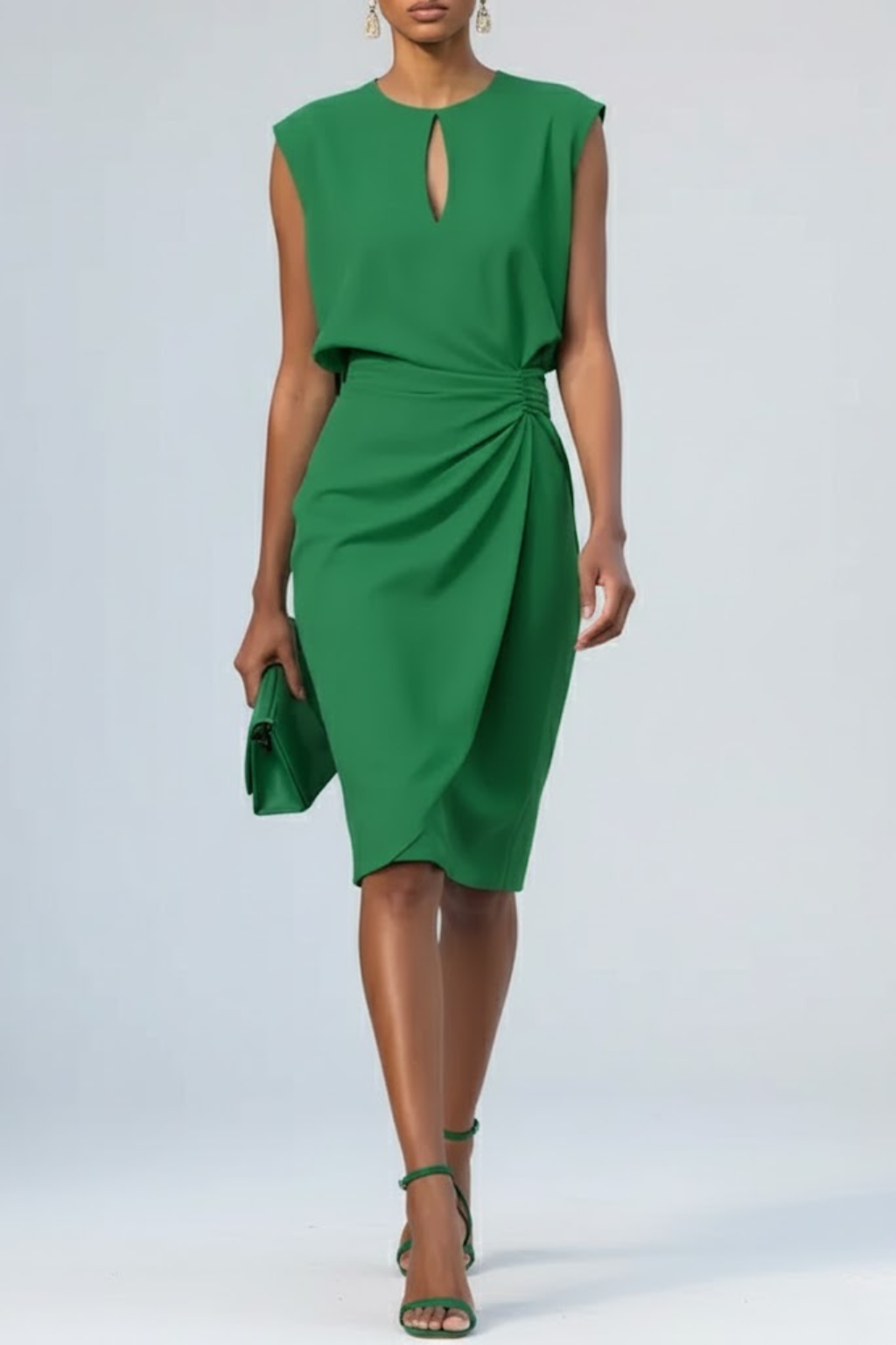 Averil | Drapiertes Midikleid